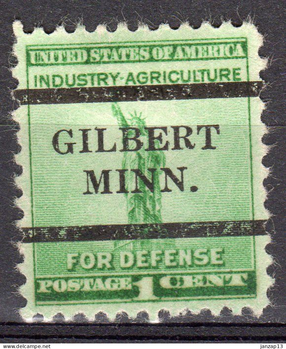 MM-621; USA Precancel/Vorausentwertung/Preo; GILBERT (MN), Type L-1 TS - Préoblitérés