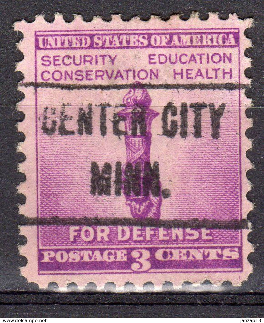 MM-615; USA Precancel/Vorausentwertung/Preo; CENTER CITY (MN), Type 471 - Préoblitérés