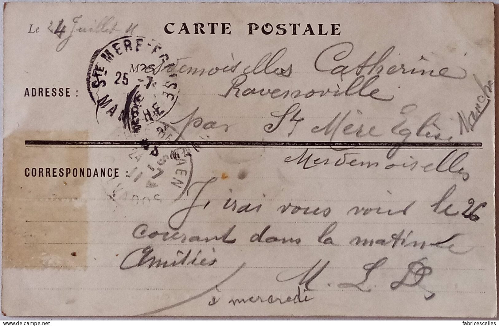 CPA  Circulée 1911- Pontmain (Mayenne), La Basilique Et La Maison Des Chapelains  (13) - Pontmain