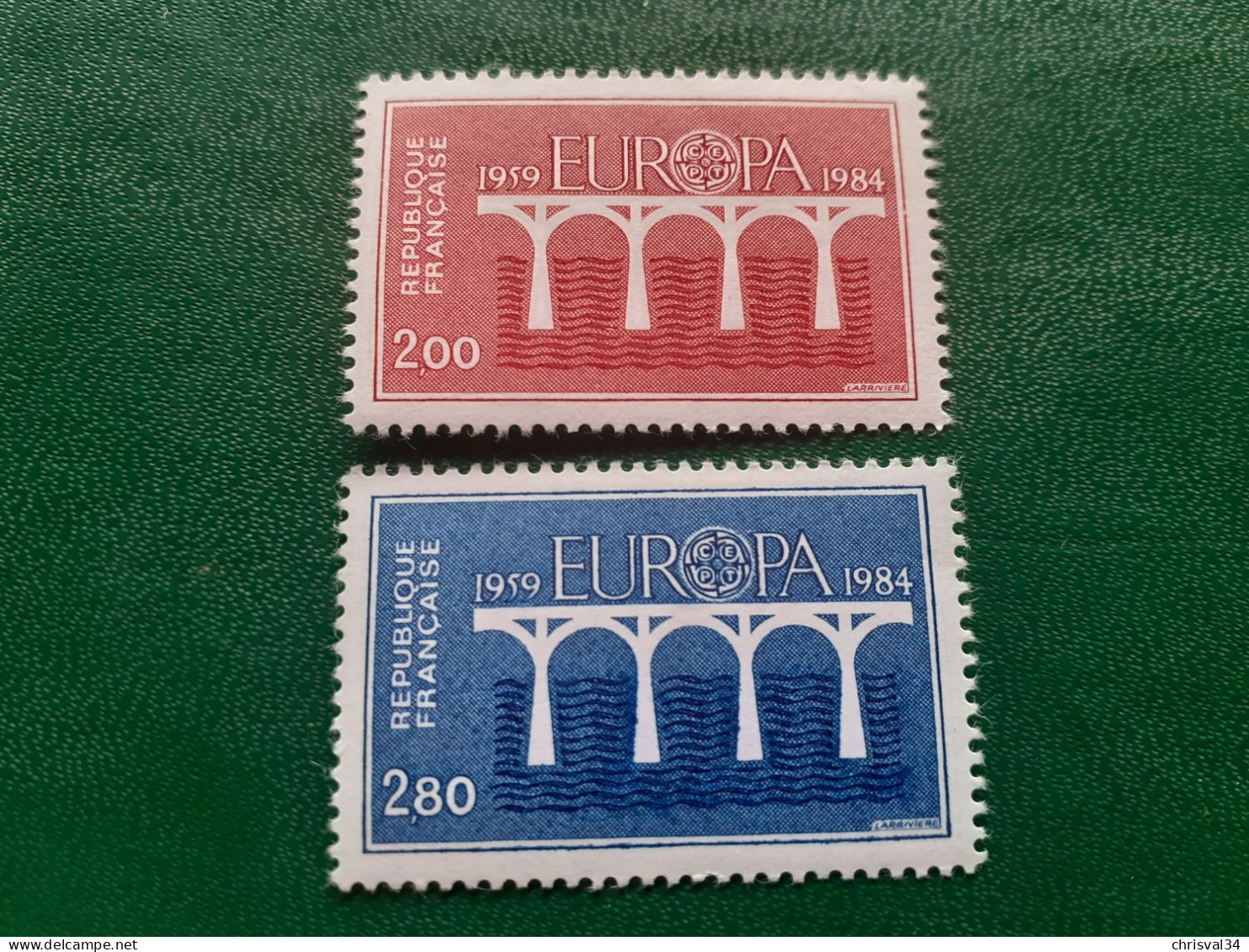 TIMBRES   FRANCE  ANNEE  1984    N  2309  /  2310     NEUFS  LUXE** - Ungebraucht