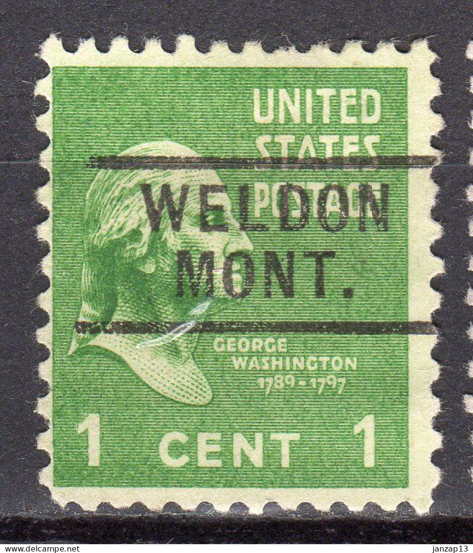 MM-694; USA Precancel/Vorausentwertung/Preo; WELDON (MT), Type 729 - Voorafgestempeld