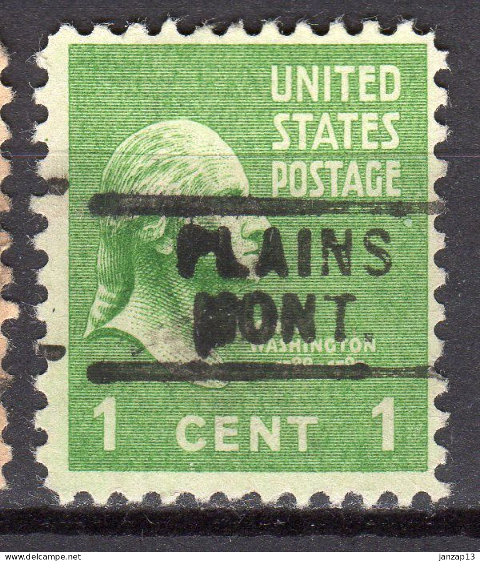 MM-688; USA Precancel/Vorausentwertung/Preo; PLAINS (MT), Type 729 - Voorafgestempeld