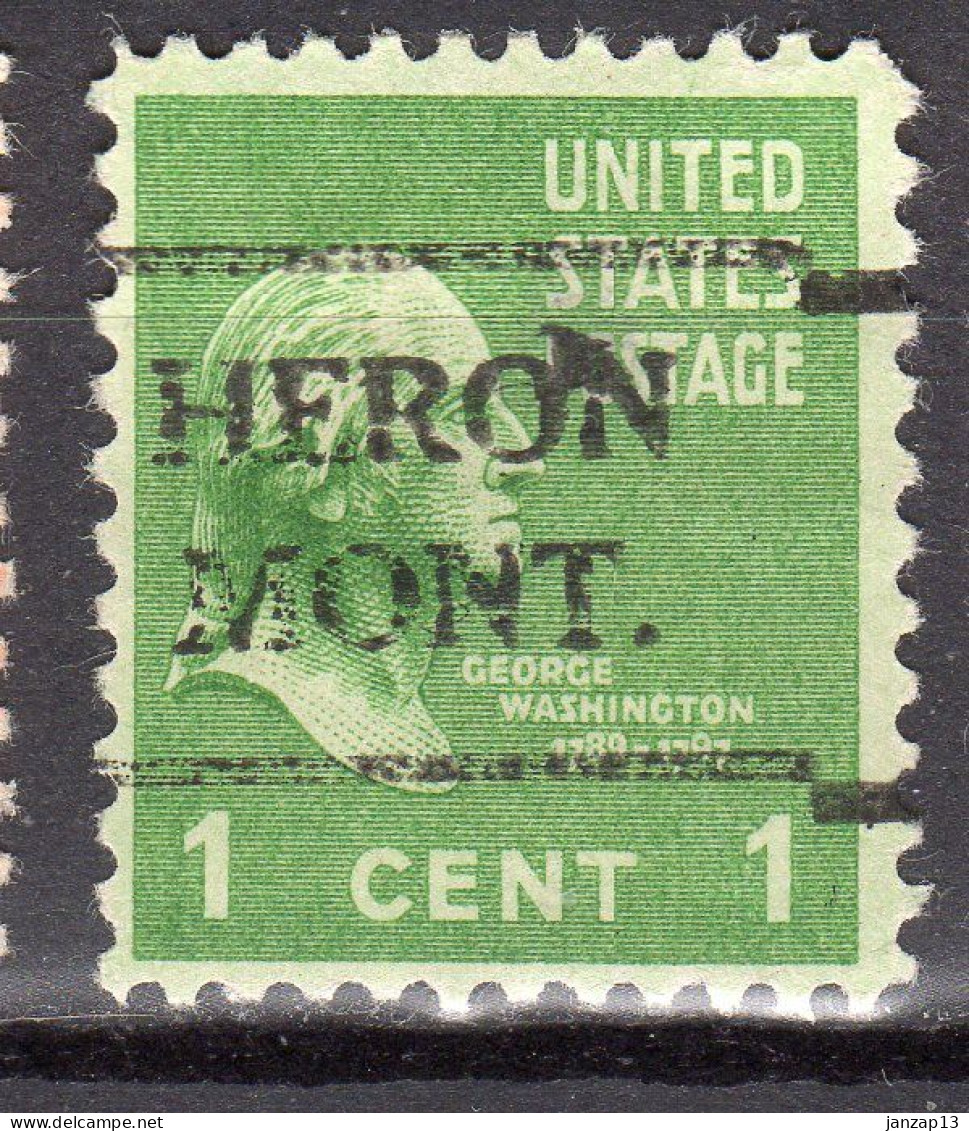 MM-683; USA Precancel/Vorausentwertung/Preo; HERON (MT), Type 716 - Preobliterati