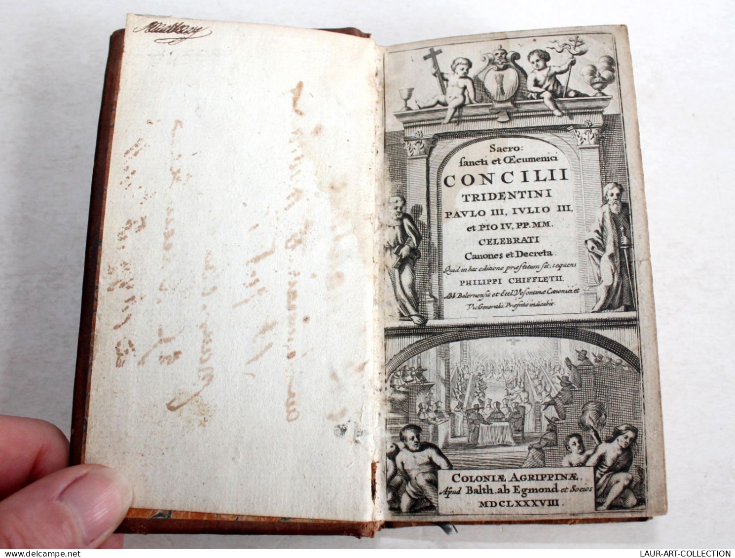 SACRO FANCTI ET OECUMENICI CONCILII TRIDENTINI PAULO III IULIO III & PIO IV 1688, LIVRE ANCIEN XVIIe SIECLE (2204.113) - Alte Bücher