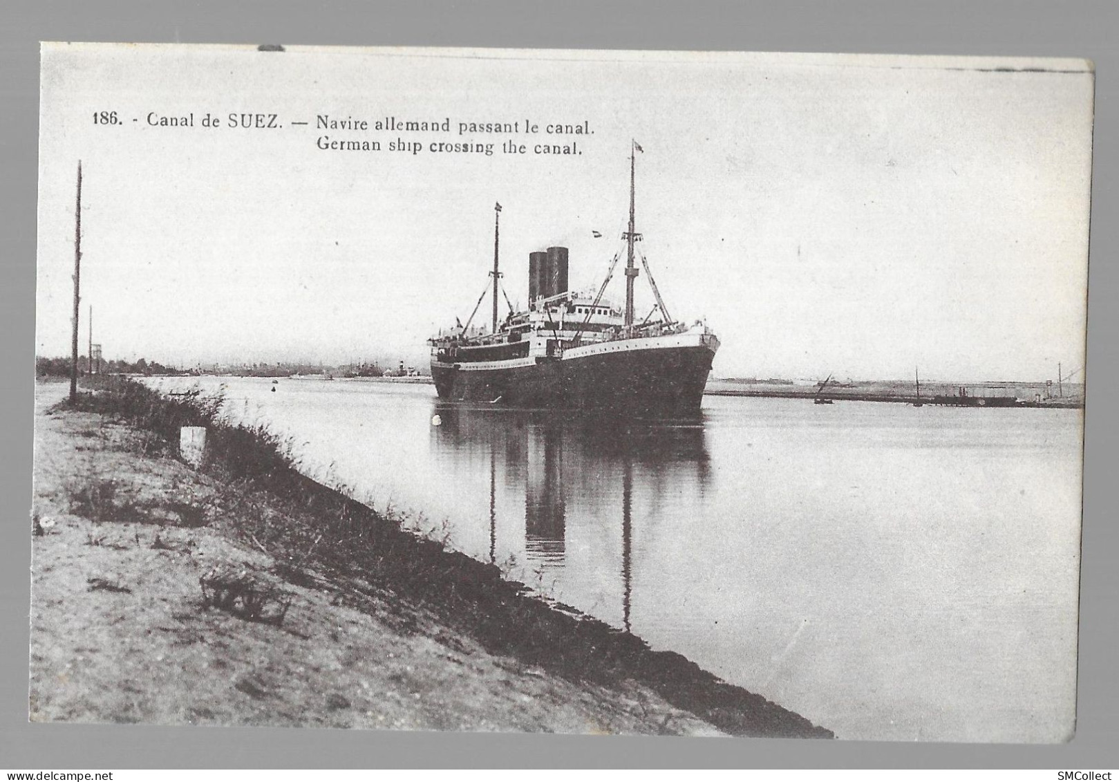 Suez. Navire Allemand Passant Le Canal (A17p43) - Suez