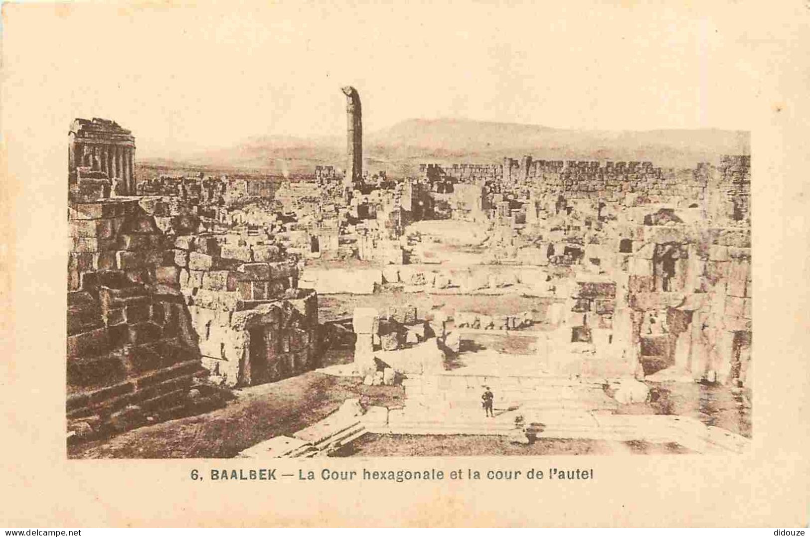 Liban - Baalbeck - La Cour Hexagonale Et La Cour De L'autel - Antiquité - CPA - Voir Scans Recto-Verso - Liban