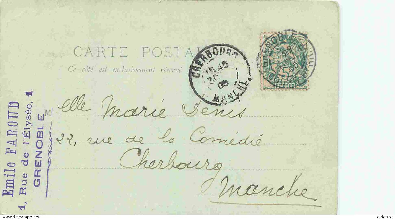 38 - Isère - Les Gorges De La Bourne - Animée - Précurseur - CPA - Oblitération Ronde De 1905 - Voir Scans Recto-Verso - Andere & Zonder Classificatie