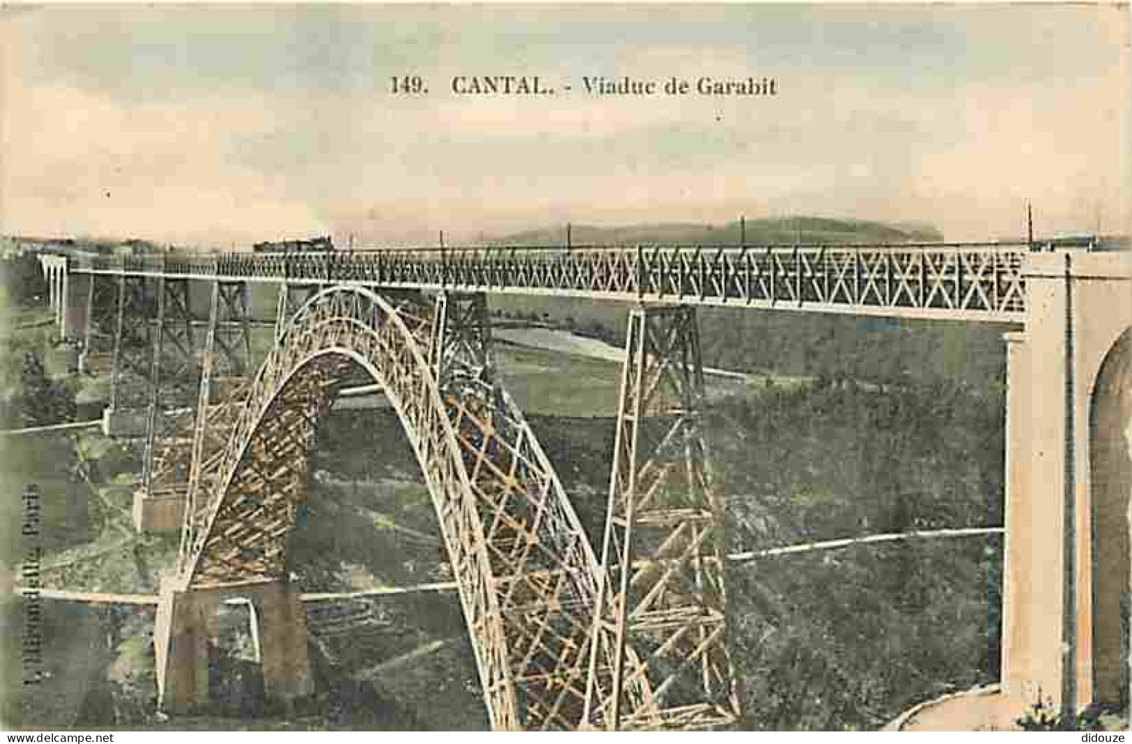 15 - Cantal - Viaduc De Garabit - Trains - Etat Carte Qui Commence à Se Décoller - CPA - Voir Scans Recto-Verso - Andere & Zonder Classificatie