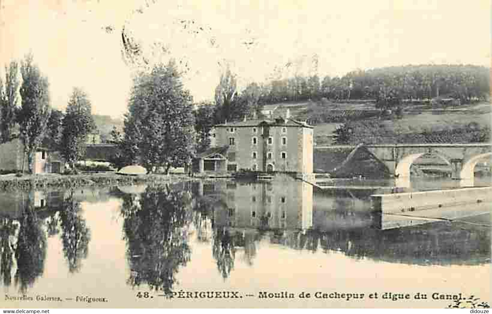 24 - Périgueux - Moulin De Cachepur Et Digue Du Canal - CPA - Voir Scans Recto-Verso - Périgueux