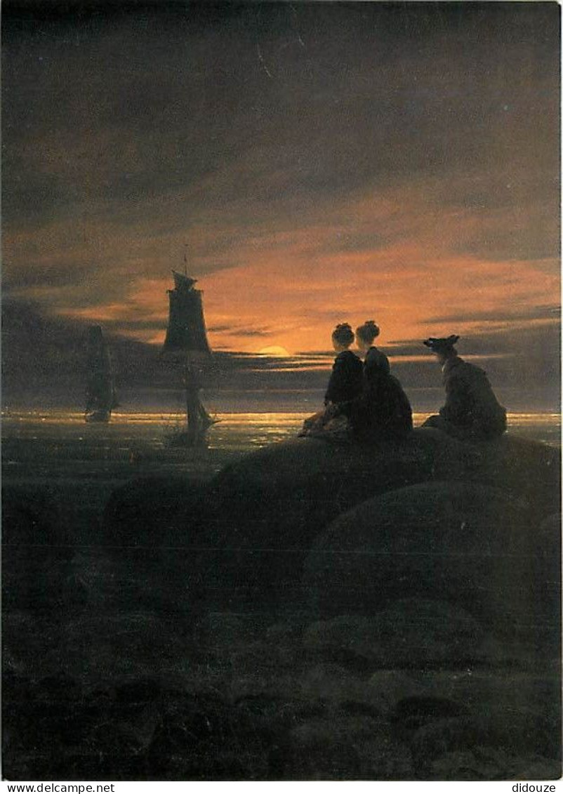 Art - Peinture - Caspar David Friedrich - Mondaufgang Am Meer - Berlin Nationalgelerie - CPM - Carte Neuve - Voir Scans  - Malerei & Gemälde