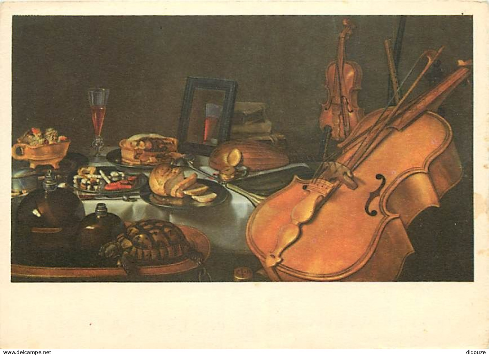 Art - Peinture - Pieter Claesz - Nature Morte Au Violon - CPM - Voir Scans Recto-Verso - Malerei & Gemälde