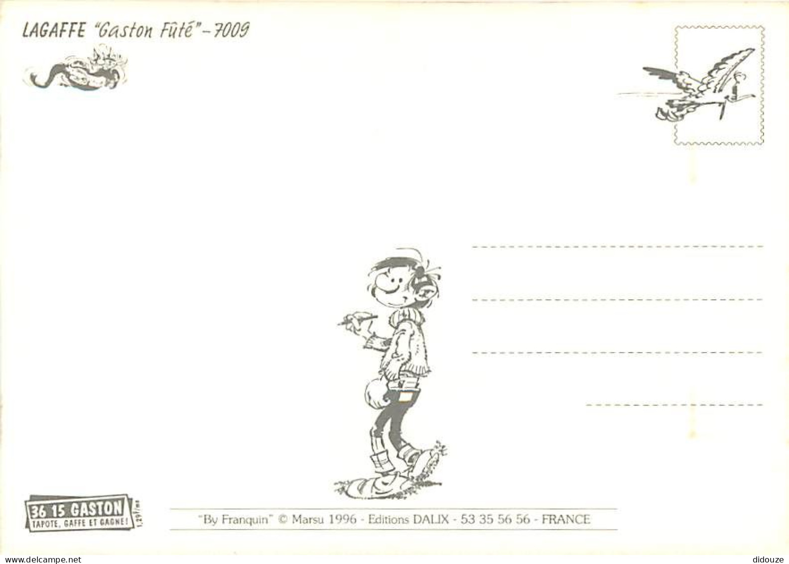 Bandes Dessinées - Gaston Lagaffe - Franquin - CPM - Voir Scans Recto-Verso - Comics