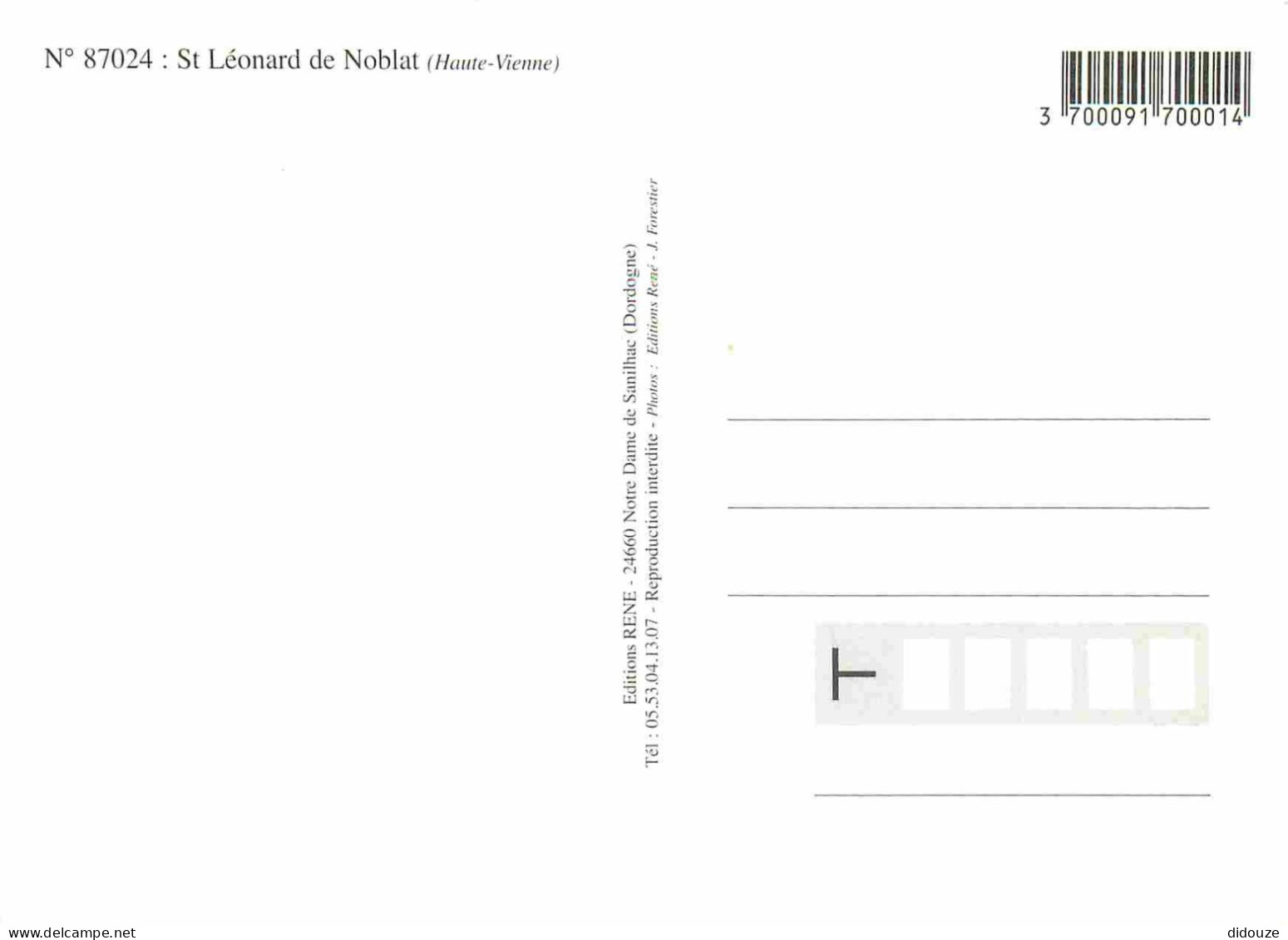 87 - Saint Léonard De Noblat - L'Eglise - CPM - Carte Neuve - Voir Scans Recto-Verso - Saint Leonard De Noblat