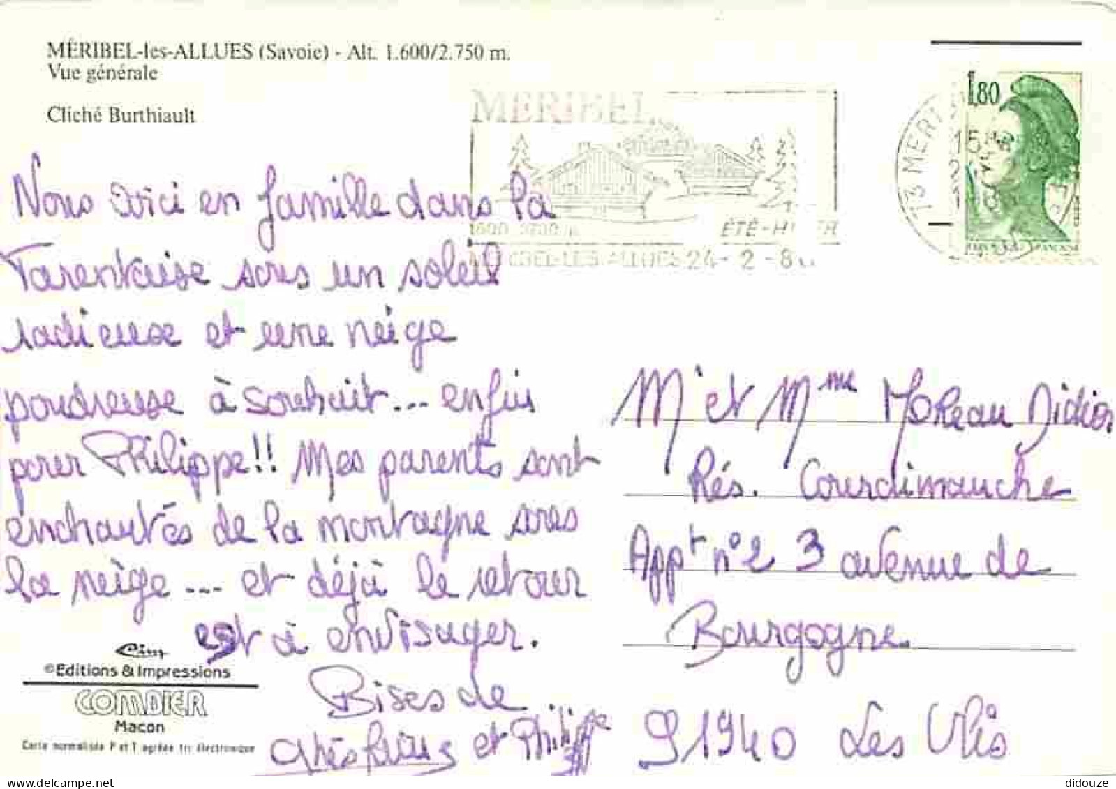 73 - Méribel Les Allues - Vue Générale - CPM - Voir Scans Recto-Verso - Andere & Zonder Classificatie