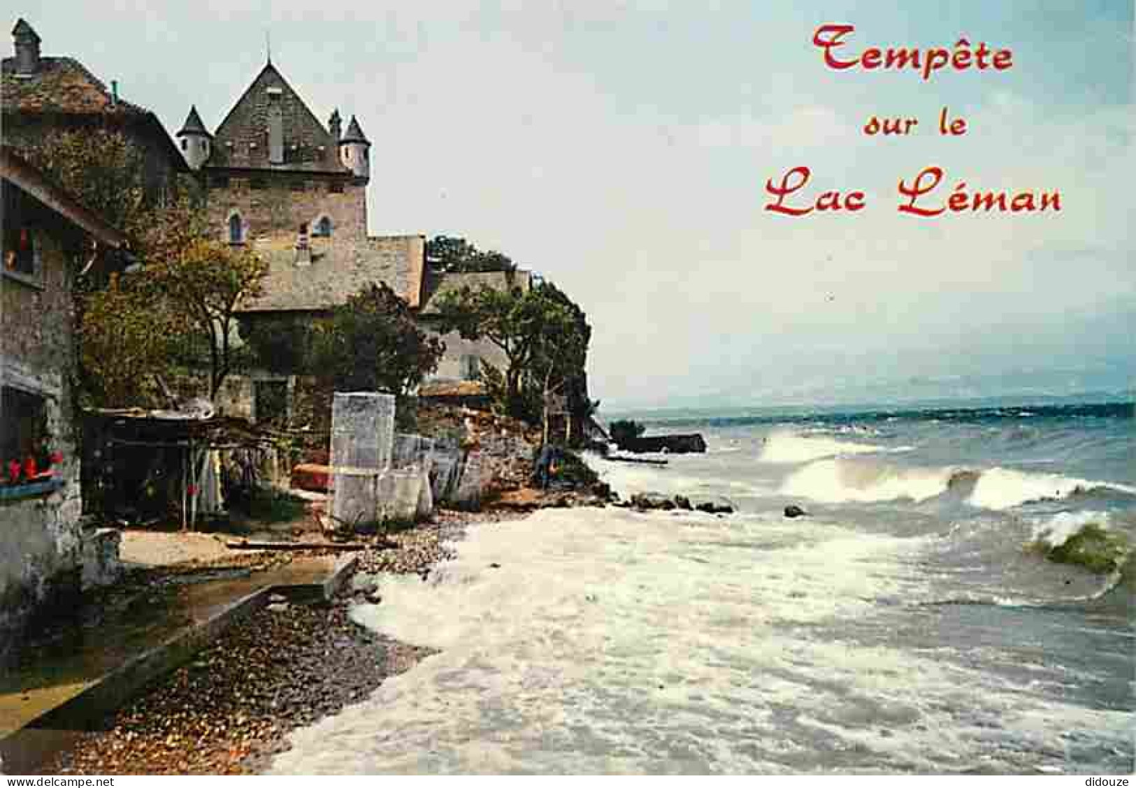 74 - Yvoire - Tempête Sur Le Lac Léman - Effet De Vagues - CPM - Voir Scans Recto-Verso - Yvoire