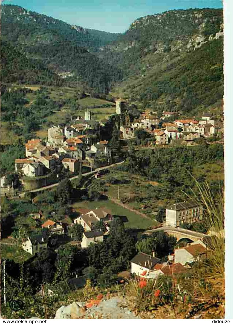 48 - Lozère - Vue Générale De Peyreleau - Au Premier Plan Le Pont Du Rozier - CPM - Voir Scans Recto-Verso - Autres & Non Classés