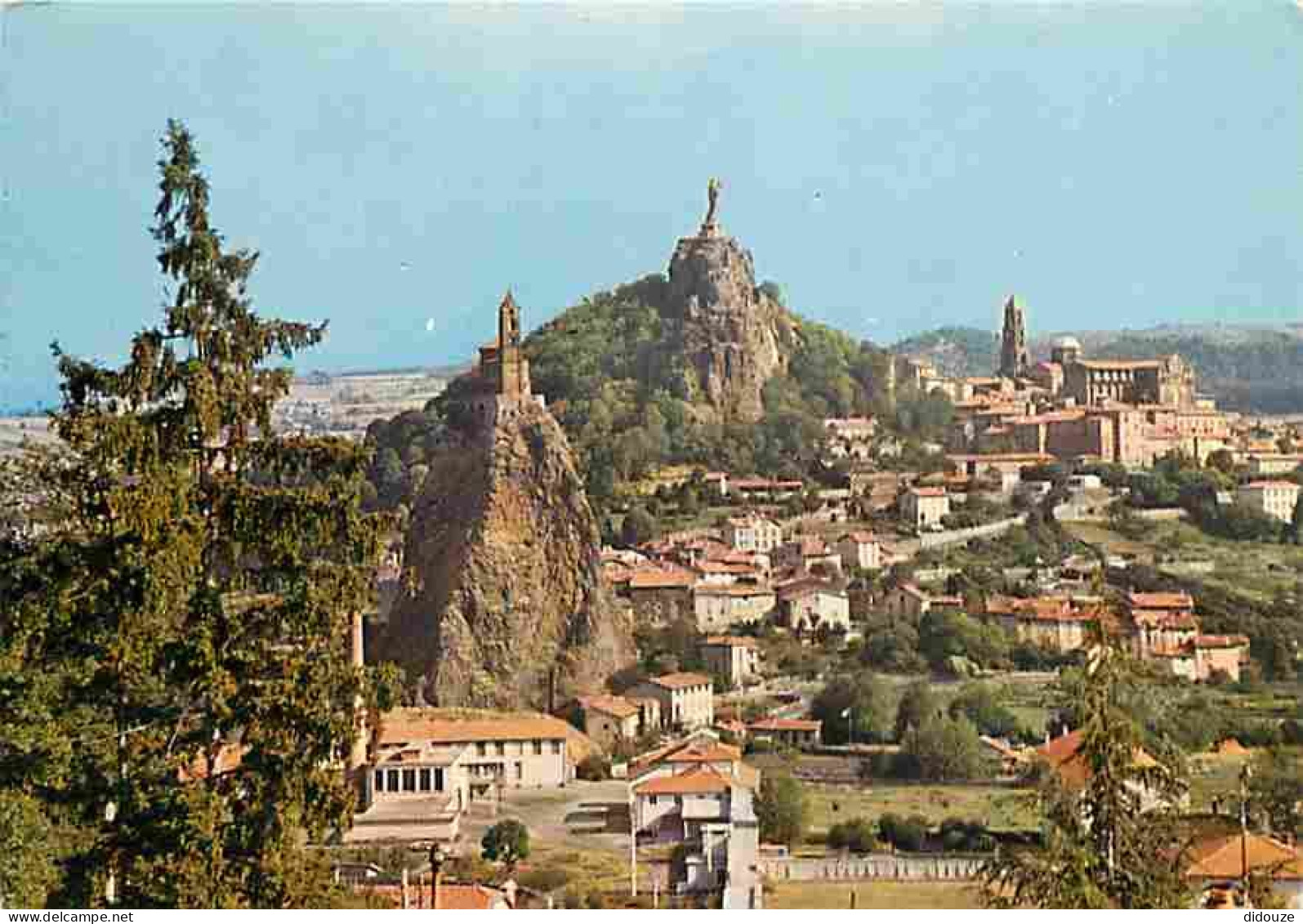 43 - Le Puy En Velay - Vue Générale - Chapelle Saint Michel - Rocher Corneille - Cathédrale - Flamme Postale - CPM - Voi - Le Puy En Velay