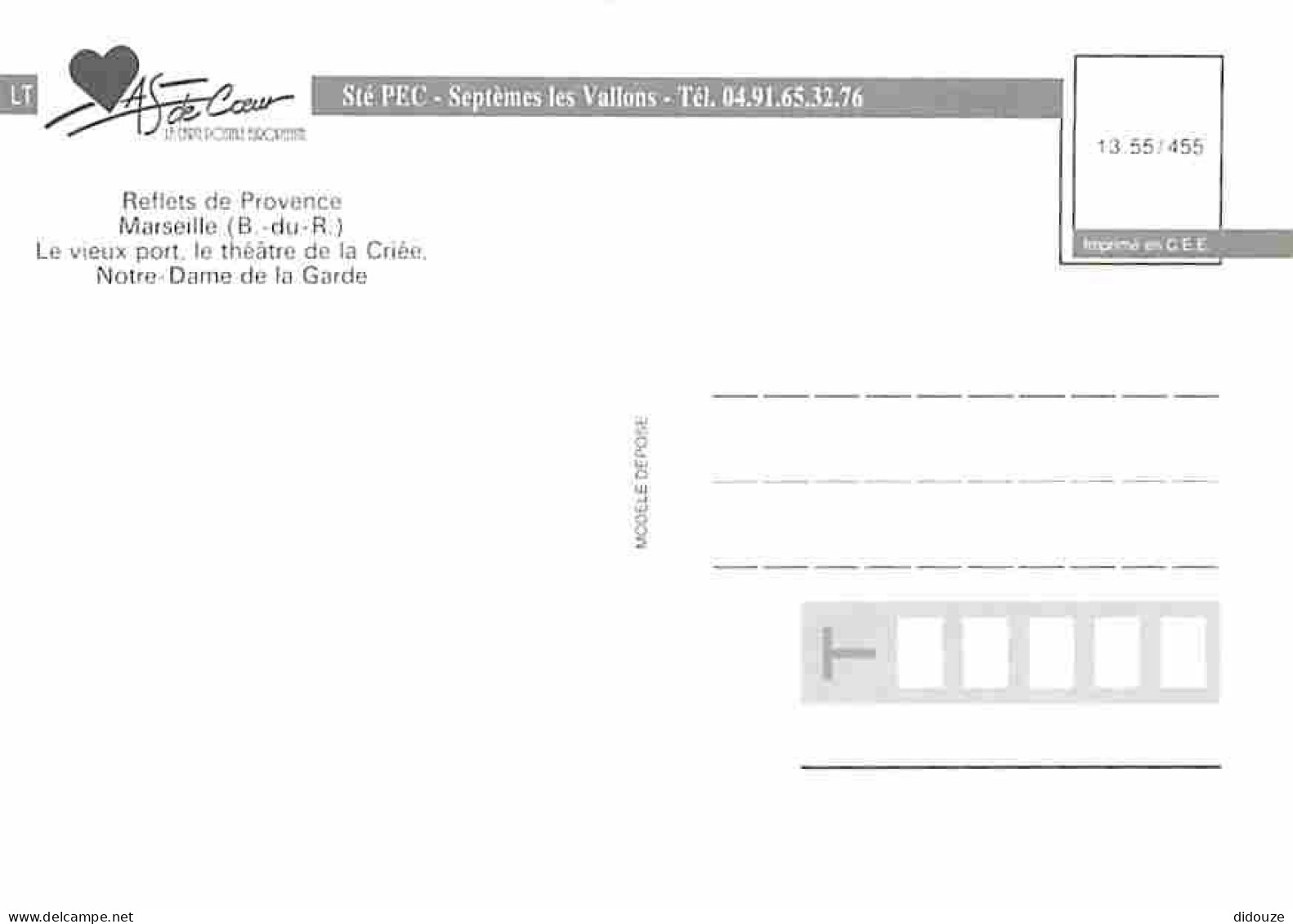 13 - Marseille - Le Vieux Port - Le Théâtre De La Criée - Notre Dame De La Garde - Bateaux - Carte Neuve - CPM - Voir Sc - Oude Haven (Vieux Port), Saint Victor, De Panier