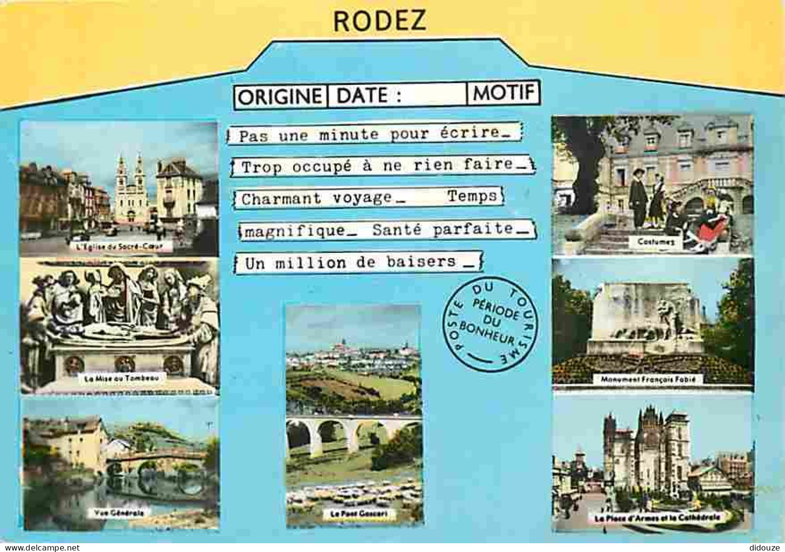 12 - Rodez - Multivues - Automobiles - Folklore - CPM - Voir Scans Recto-Verso - Rodez