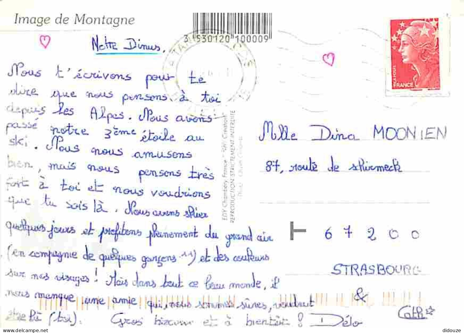 Animaux - Chevaux - Montagnes - Neige - Voir Scans Recto Verso  - Pferde