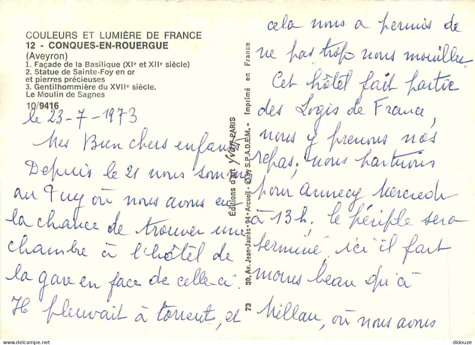 12 - Conques En Rouergue - Multivues - CPM - Voir Scans Recto-Verso - Autres & Non Classés