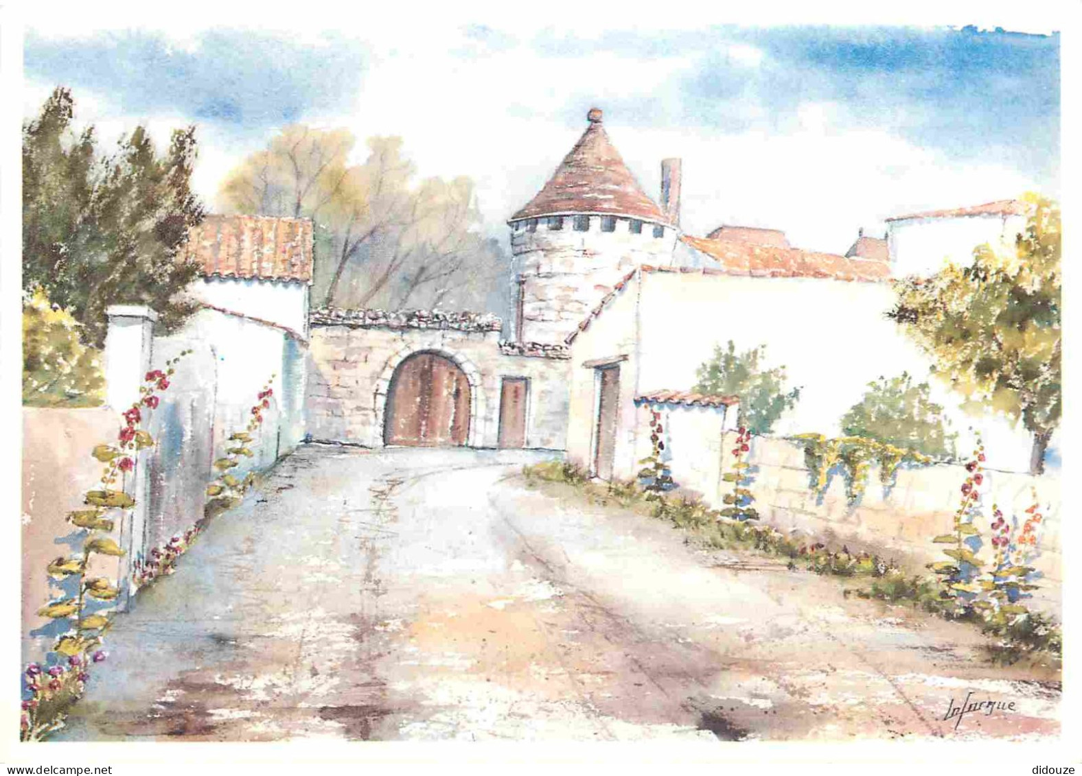 17 - Ile D'Oléron - La Perroche - Aquarelle De Jean Pierre Lafargue - Art Peinture - CPM - Voir Scans Recto-Verso - Ile D'Oléron