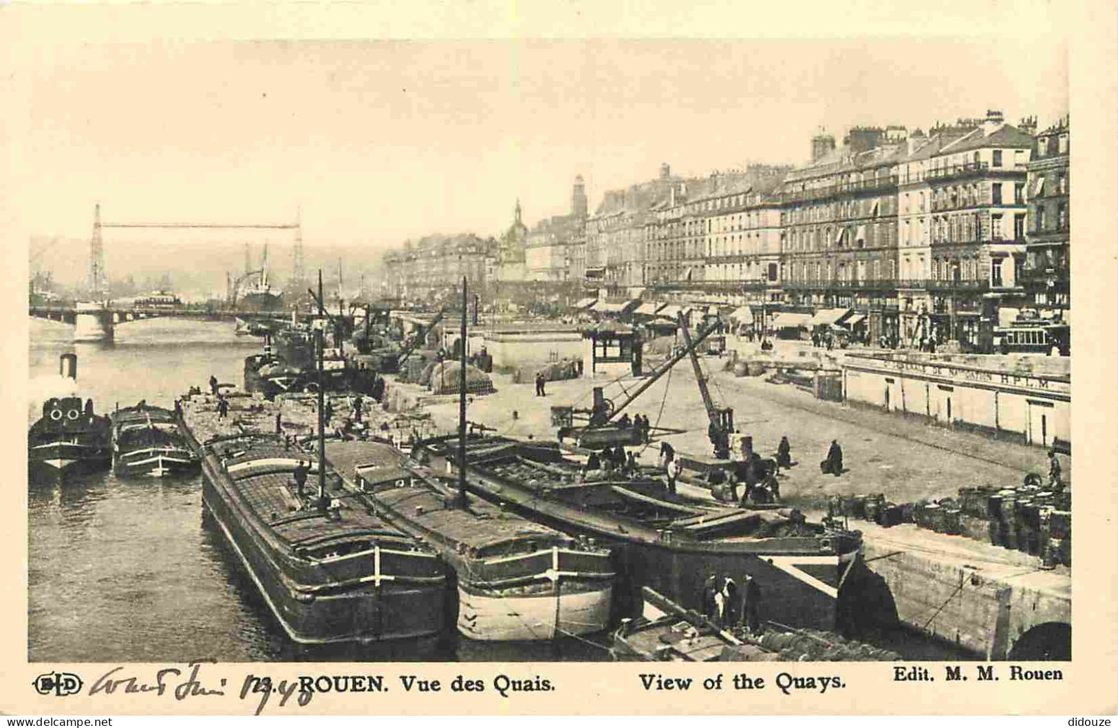 76 - Rouen - Vue Des Quais - Animée - Bateaux - CPA - Voir Scans Recto-Verso - Rouen