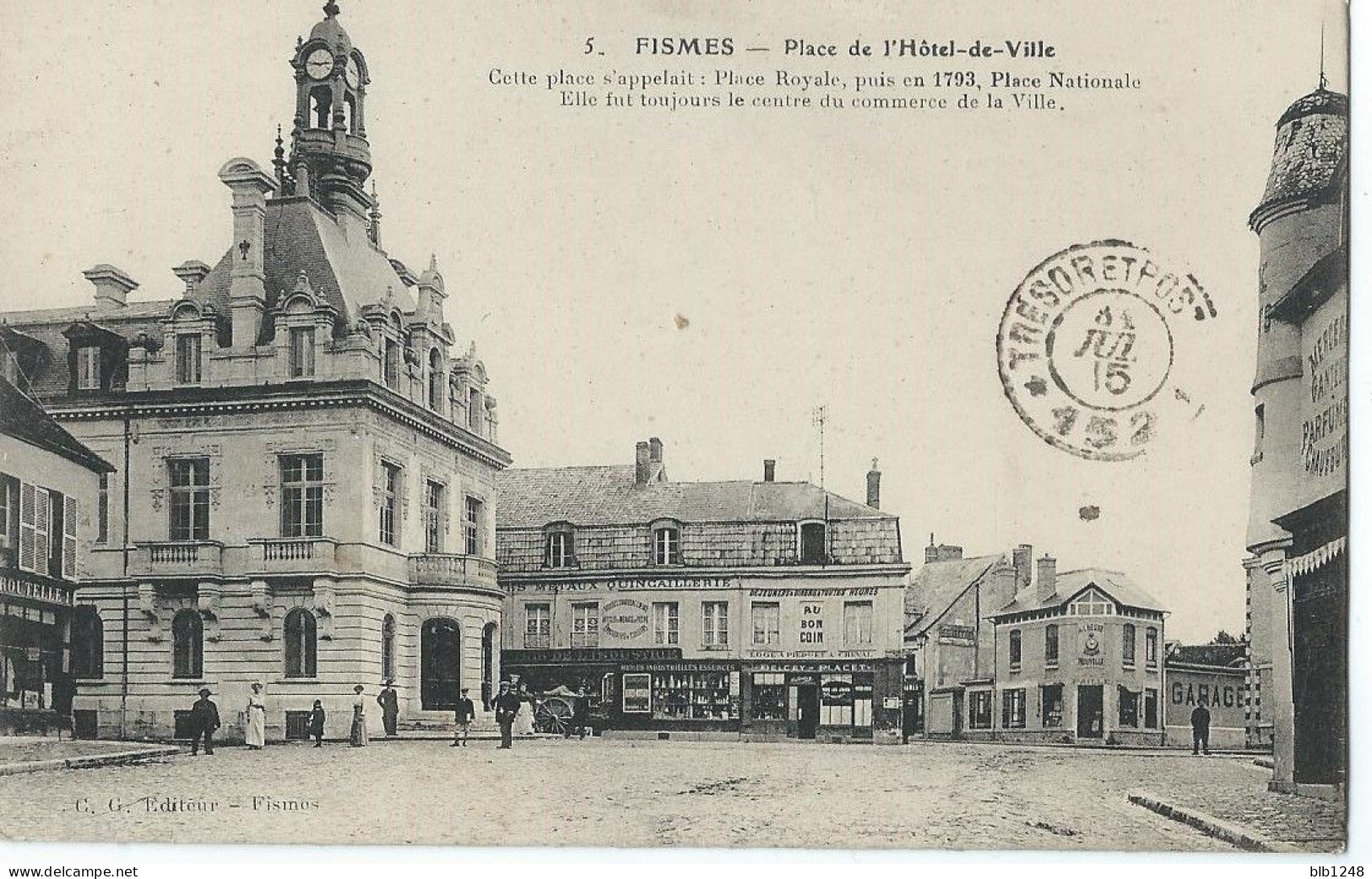 [51] Marne > Fismes  Place De L'Hotel De Ville - Fismes