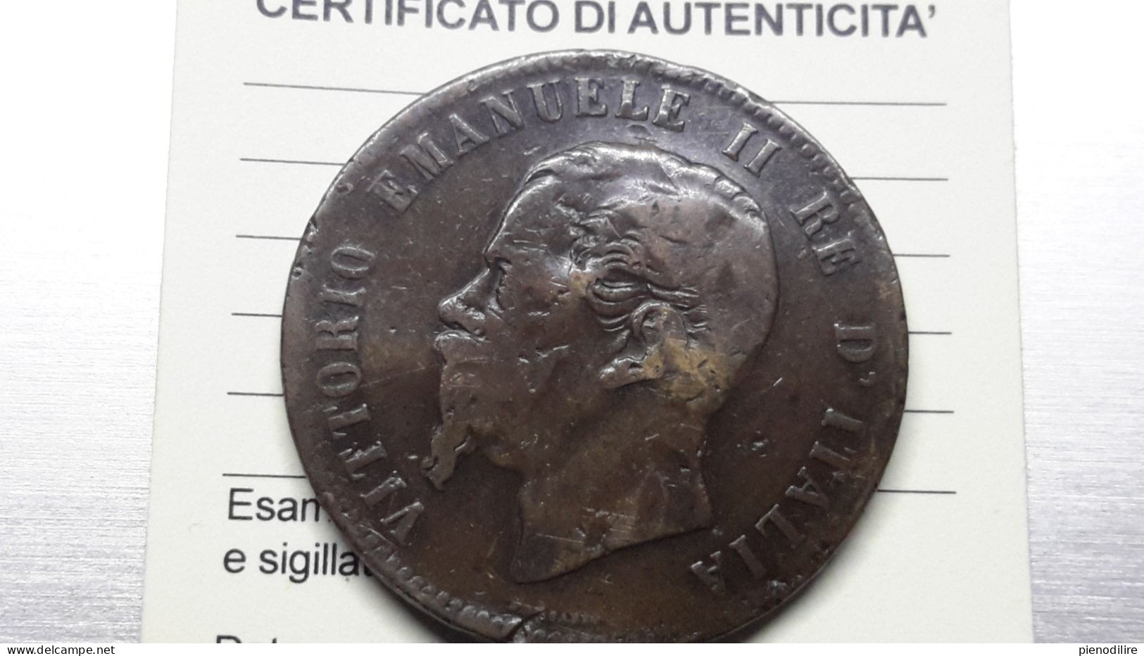 10 Cent. 1863 No Segno Di Zecca (A10.127) - 1861-1878 : Vittoro Emanuele II