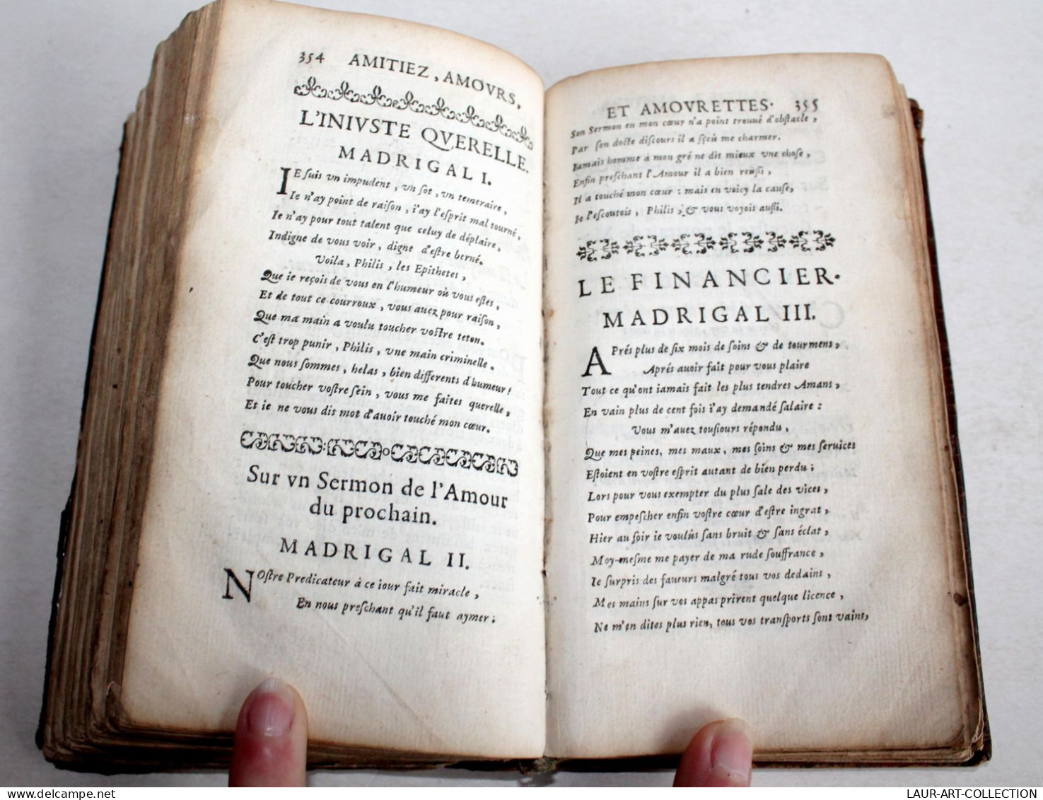 RARE EO! AMITIEZ, AMOURS ET AMOURETTES Par M. LE PAYS 1664 CHARLES DE SERCY, LIVRE XVIIe SIECLE (2204.115) - Bis 1700