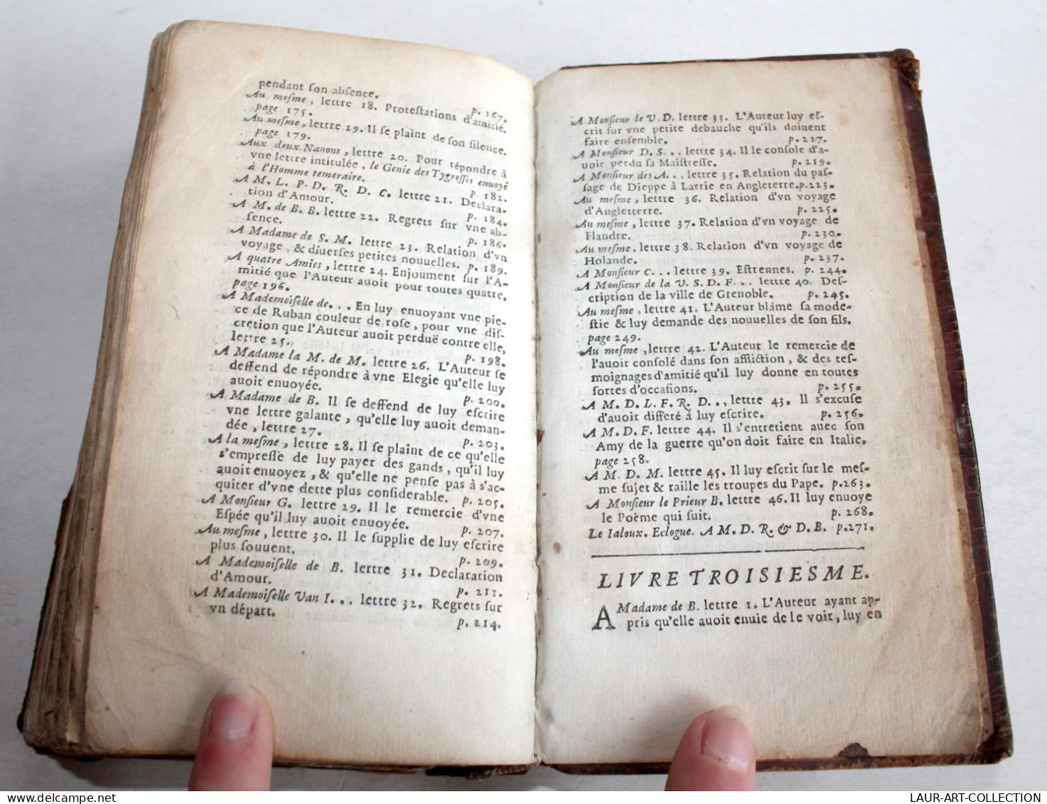 RARE EO! AMITIEZ, AMOURS ET AMOURETTES par M. LE PAYS 1664 CHARLES DE SERCY, LIVRE XVIIe SIECLE (2204.115)