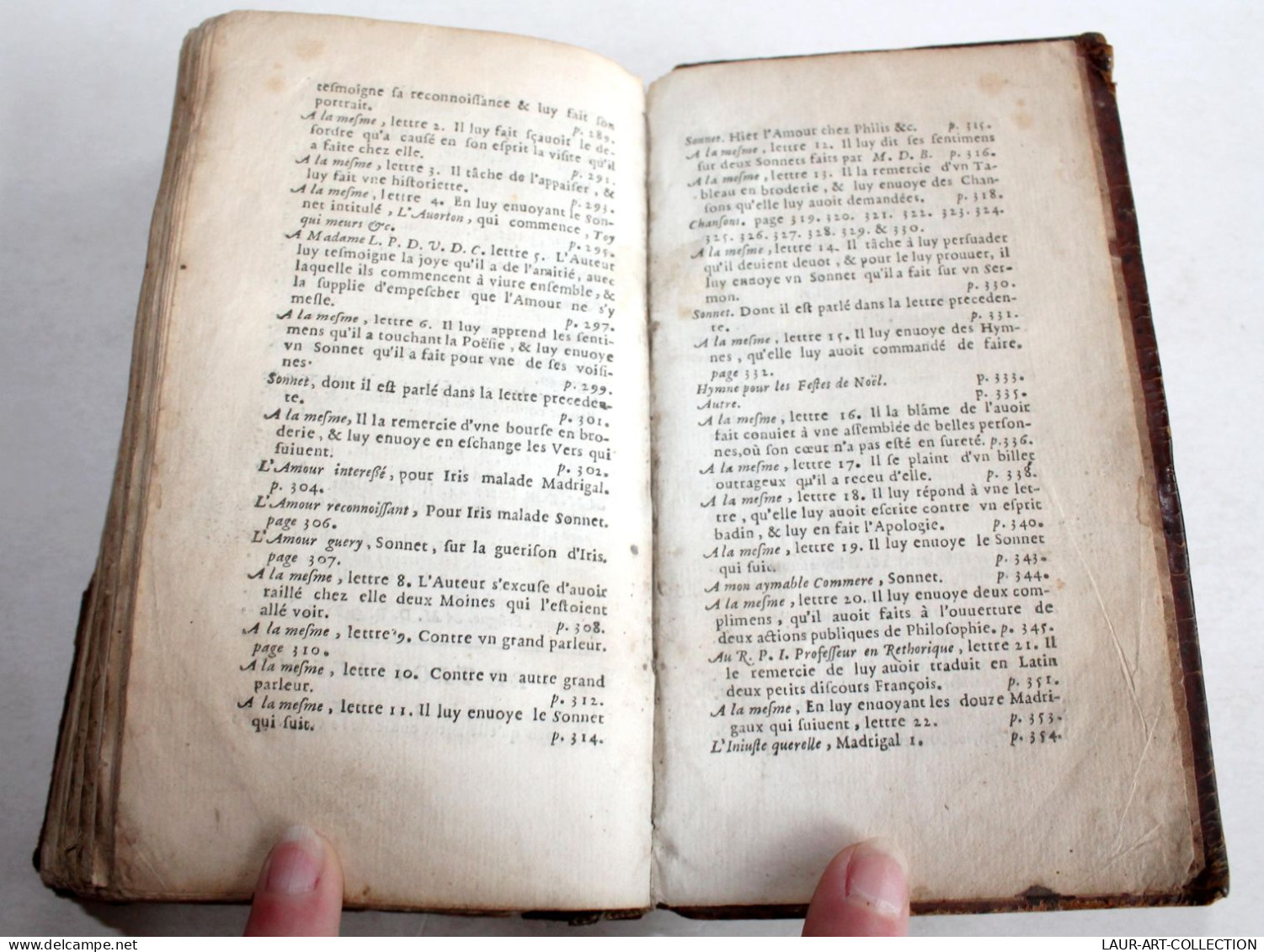 RARE EO! AMITIEZ, AMOURS ET AMOURETTES par M. LE PAYS 1664 CHARLES DE SERCY, LIVRE XVIIe SIECLE (2204.115)