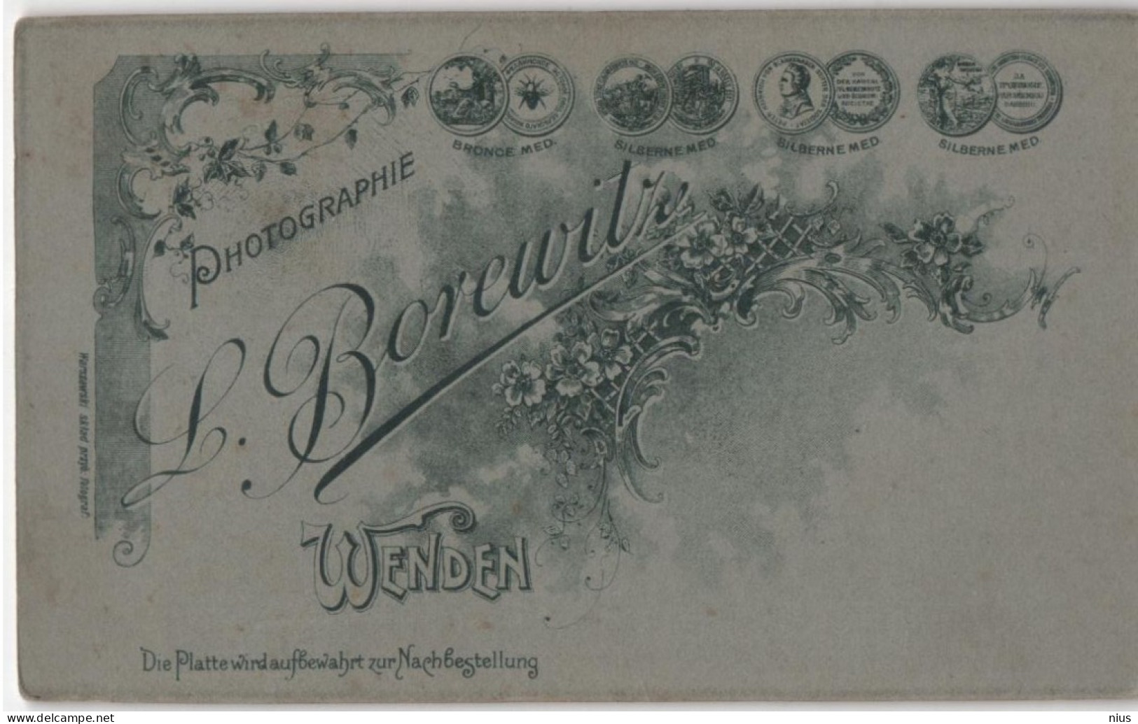 Latvia Latvija 1905 Wenden Venden Cesis Zehsis Zehses, Visit Cabinet Small Card - Lettonie