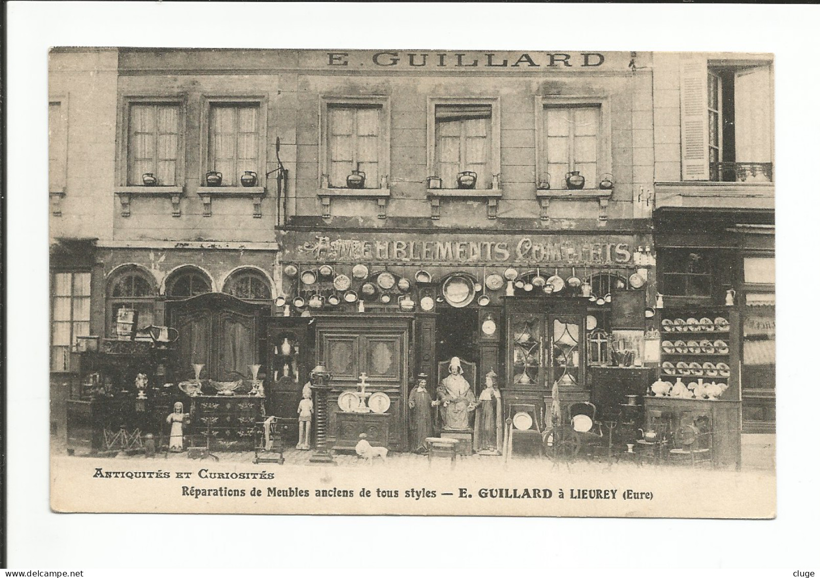 27 - LIEUREY - Antiquités Brocante Puce   E. GUILLARD - Réparation De Meubles Anciens - Other & Unclassified