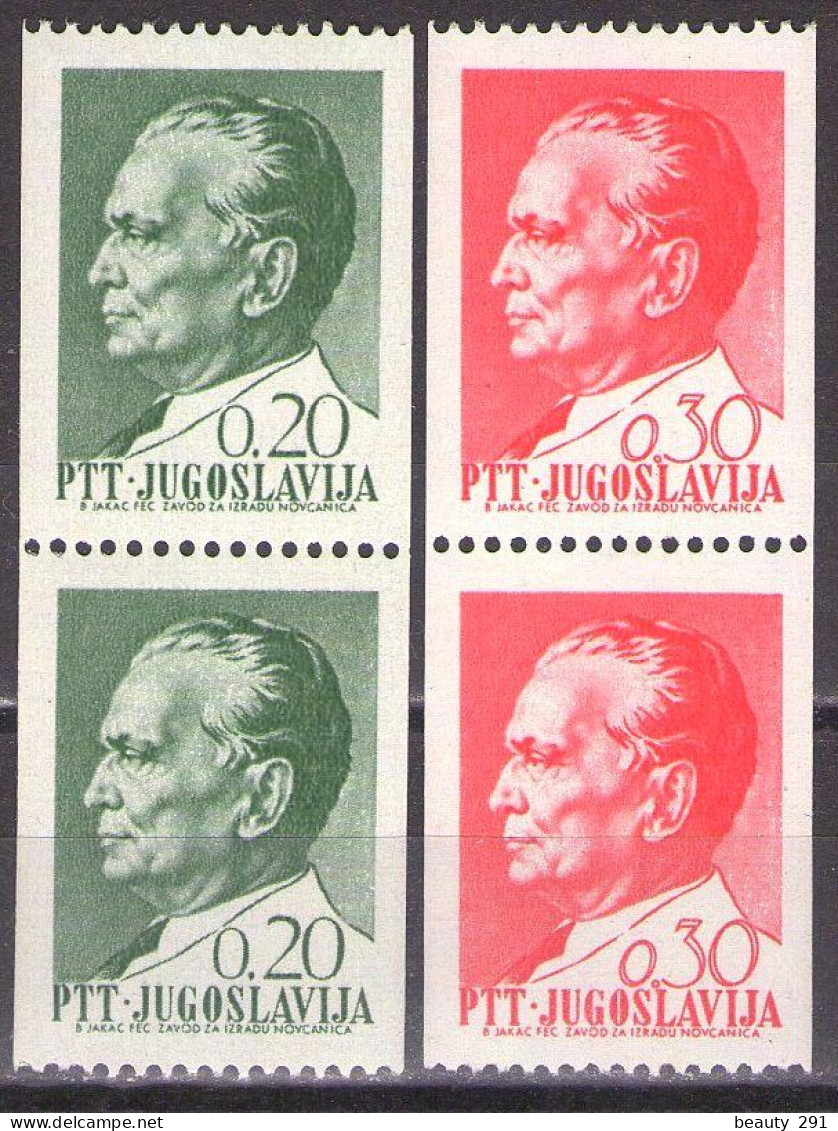 Yugoslavia 1968 - Definitive-Automat Stamps-Tito - Mi 1266-1267 - MNH**VF - Ongebruikt