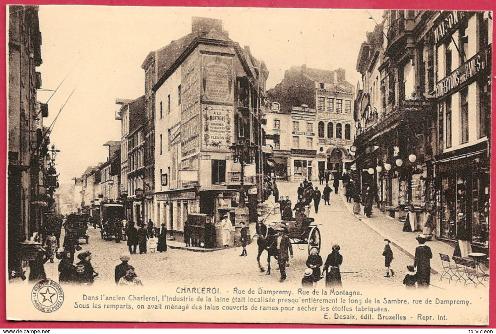 C.P. Charleroi   =  Rue De  DAMPREMY Et  Rue  De La MONTAGNE - Charleroi