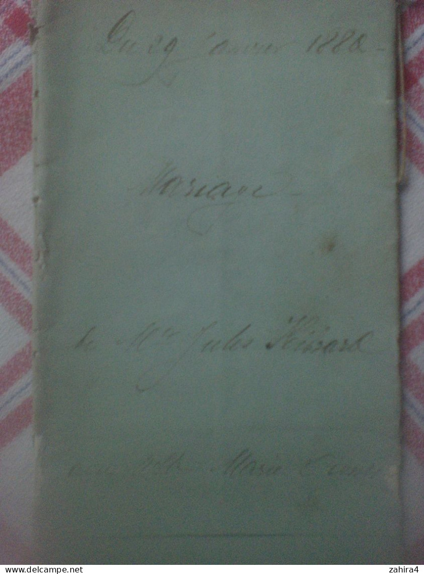 Dejean Notaire Résidence Montjoi Valence Mariage Hébrard Bergon Lamagistère Vignes Ste-Eulalie Montjoi Recoive 20a Terre - Manuscripts