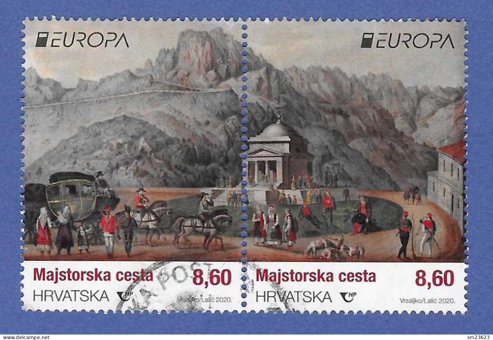 Kroatien / Croatia / Hrvatska  2020 , EUROPA CEPT / Postwege - Gestempelt / Fine Used (o) - 2020