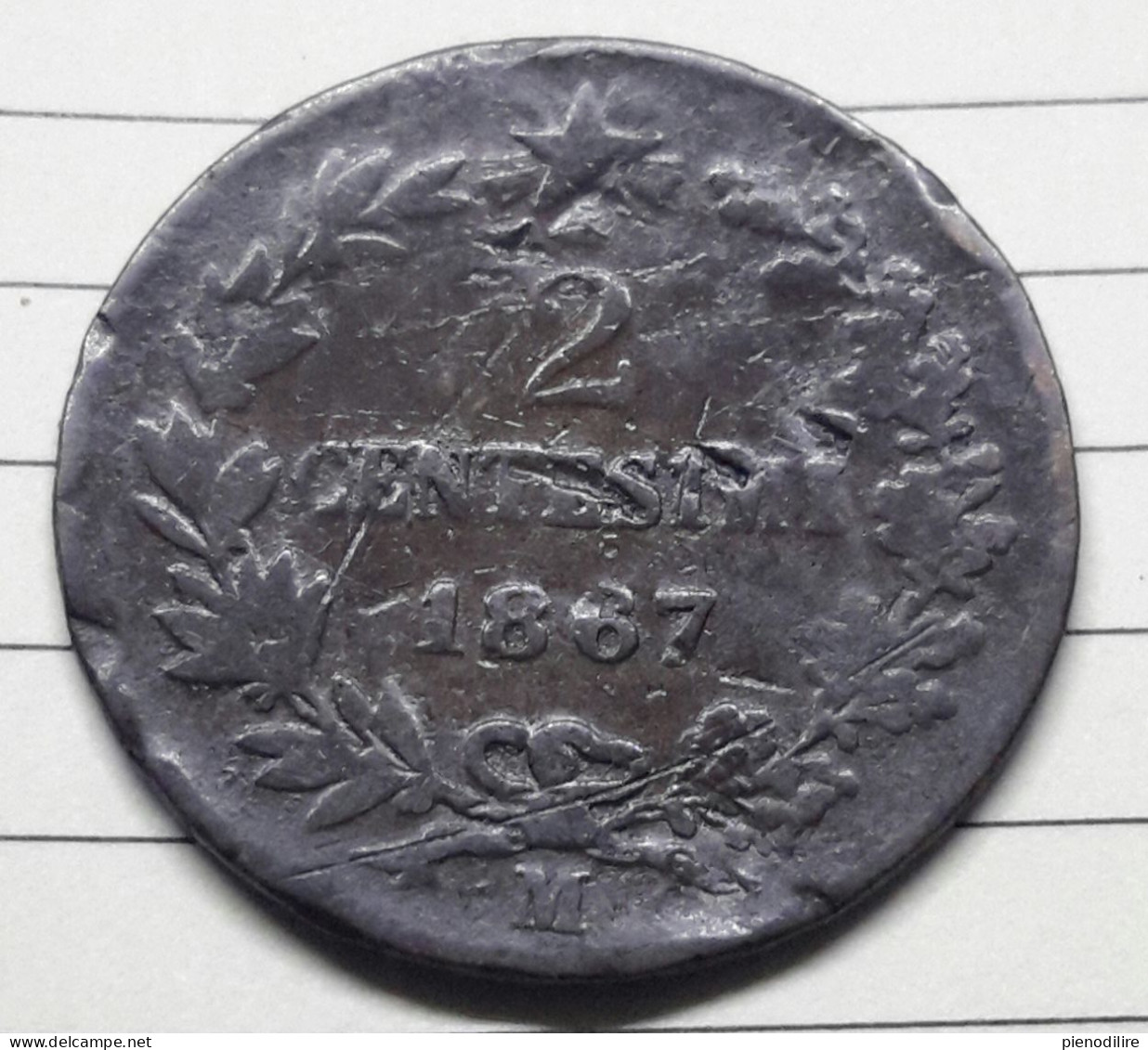 2 Cent. 1867 Milano (A10.129) - 1861-1878 : Victor Emmanuel II