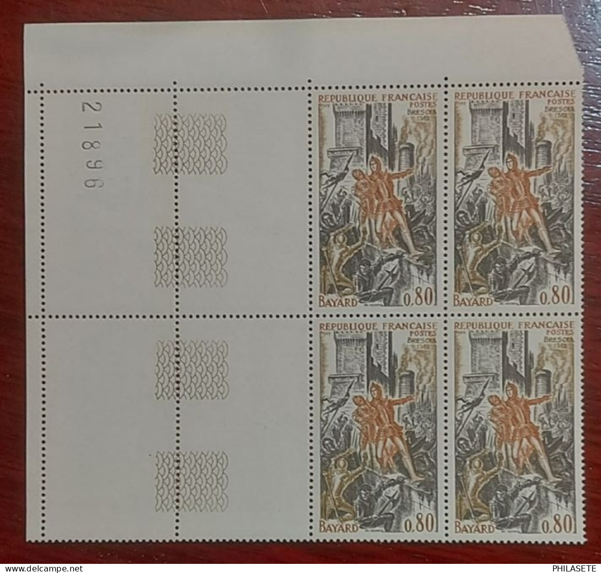 France Bloc De 4 Timbres Neuf** YV N° 1617 Bayard - Nuovi