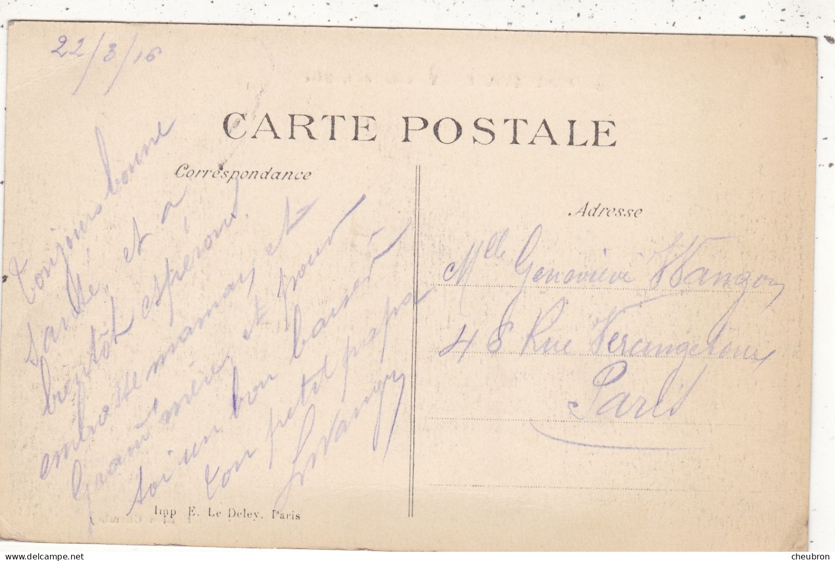 55. MOGNEVILLE. CPA .L'AVENUE DE LA GARE. ANIMATION. + TEXTE ANNEE 1916 - Otros & Sin Clasificación