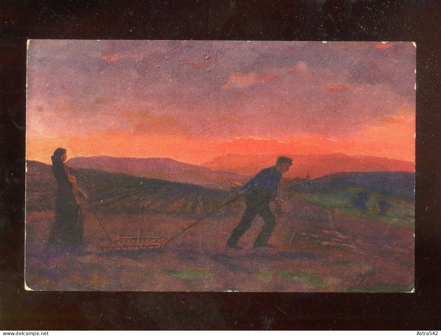 "ABEND" 1910, Kuenstler-Color-AK (Enkage-Postkarte), Nordwestdeutscher Kunstverlag (A2052) - 1900-1949