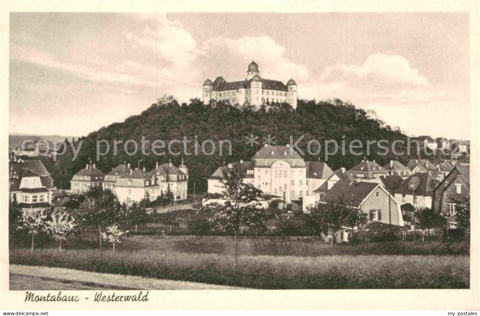 72892151 Montabaur Westerwald Ortsansicht Mit Schloss Montabaur - Montabaur