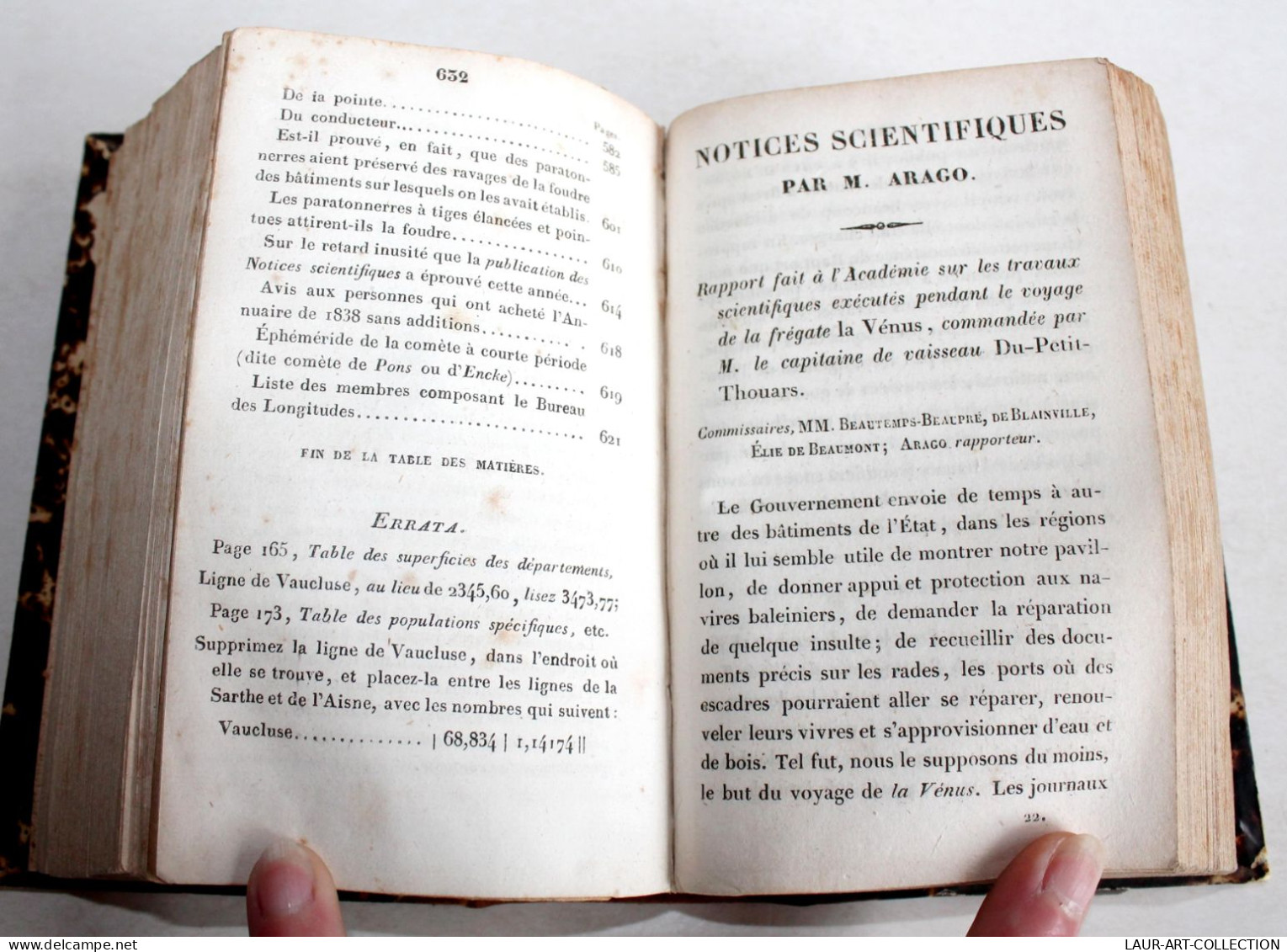 10 NOTICES SCIENTIFIQUES En 1 VOLUME Par M. ARAGO - MACHINE A VAPEUR, TONNERRE.., LIVRE ANCIEN XIXe SIECLE (2204.120) - Scienza