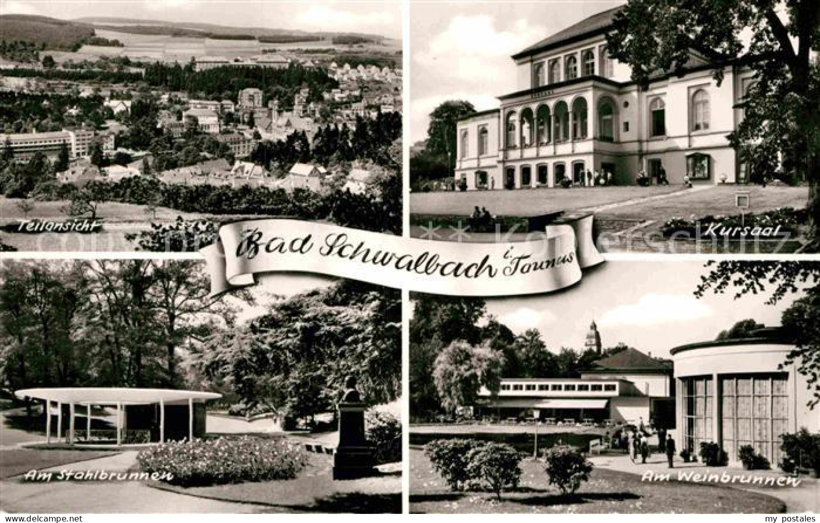 72892055 Bad Schwalbach Teilansicht Kursaal Weinbrunnen Stahlbrunnen Kurpark Bad - Bad Schwalbach