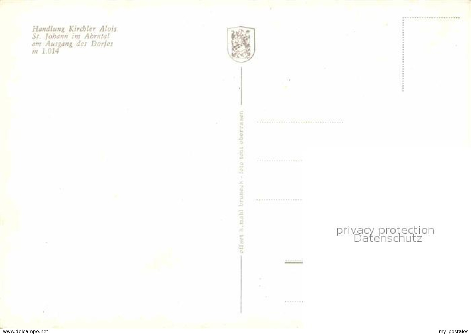 72891989 St Johann Ahrntal Handlung Kircher Alois St Johann Ahrntal - Autres & Non Classés