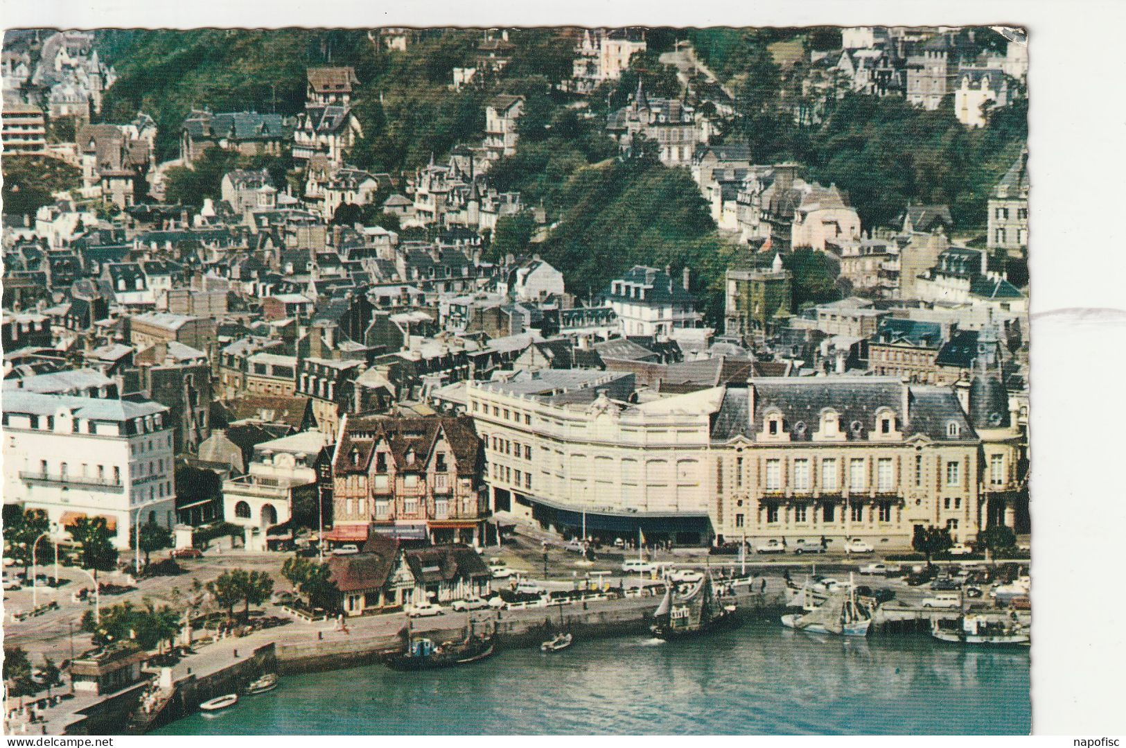 14-Trouville Vue Aérienne Le Quai Des Bateaux De Pêche - Trouville