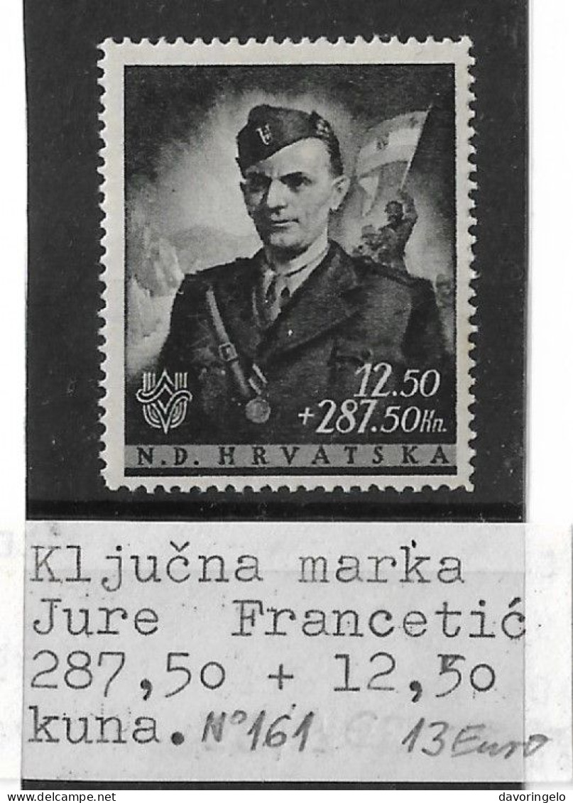 Croatia-NDH, Year 1944, No 161, Jure Francetic - Kroatien