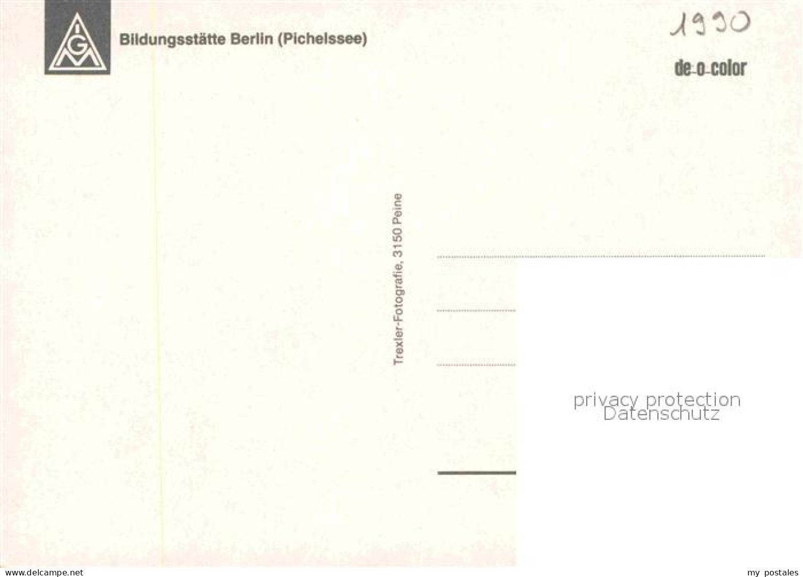 72891828 Berlin Bildungsstaette Pichelsee Berlin - Other & Unclassified