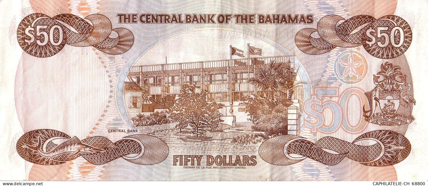 Bahamas 50 Dollars 1984 VF Pick 48 - Bahamas